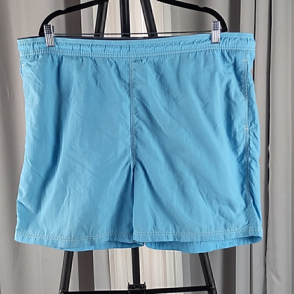 Chaps Men’s 3 Pocket Drawstring Blue Swim, Casual, Shorts, Trunks Size XXL